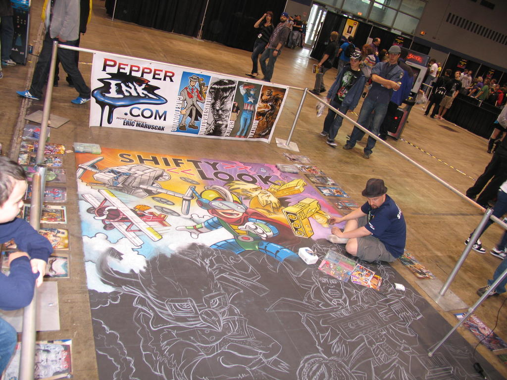 Shifty Look Floor Mural